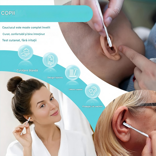 🔥50% reducere! 🔥👂 [Îndepărtare super puternică a cerumenului] Bețișor de curățare a cerumenului, nou-nouț, special conceput