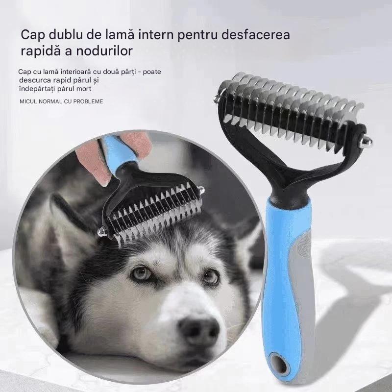 🐶🔥✨【Cumpără 1, primești 1 gratuit】Perie dublă pentru păr de animale