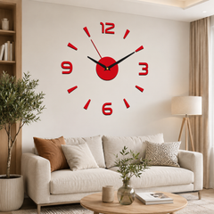 🕑✨Ceas de perete acrilic luminos 3D - Nu necesită găurire (asamblare necesară)