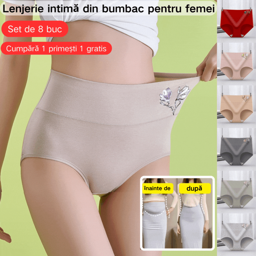 🩲🔥50% reducere🏆 [8 buc]🌟Chiloți din bumbac fără cusături, antibacterieni【40-85 kg】