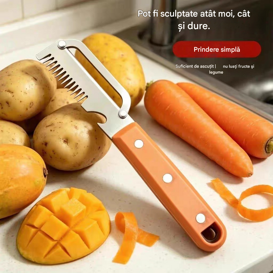 💥【Cumpărați 1 obțineți 1 gratuit】💥🔪Feliator și răzătoare multifuncțională din oțel inoxidabil🧅