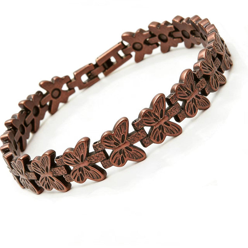 🦋✨ Brățară magnetică ajustabilă din cupru cu fluture. Elegantă și confortabilă, potrivită pentru orice ocazie. 💖