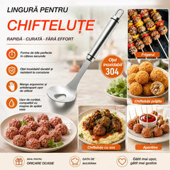 🍖 【2 bucăți】Formă pentru chiftele din oțel inoxidabil 304 – Ideală pentru prepararea chiftelelor din carne și pește, perfectă pentru gătitul acasă 🥄