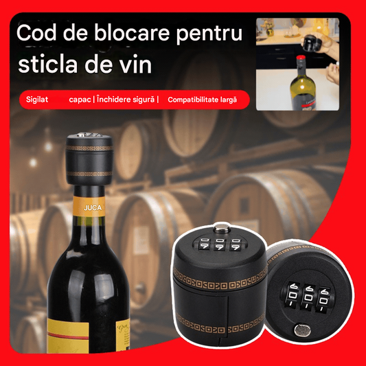 🔥Cel mai bine vândut lacăt cu combinație pentru capace de sticle de vin