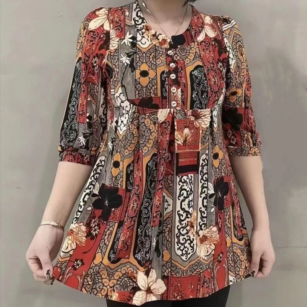 🔥✨【Ultima zi, reducere de 50%】🍁【XL-5XL】2026 New Super Stretchy Chiffon Top Plus Size