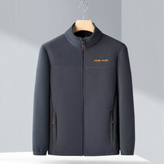 🧥🍂🔥Jachetă bărbătească din fleece polar de toamnă și iarnă, jachetă din fleece cu guler ridicat pentru bărbați tineri și de vârstă mijlocie