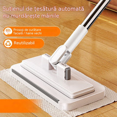 🔥[Set de 4 piese] Mop multifuncțional cu clemă de pânză, nou tip de mop de uz casnic care nu necesită spălare