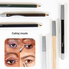 🔈🔈Profită acum de o reducere de 50%!💜Pachet de 5💜Eyeliner rezistent, rezistent la apă, din lemn