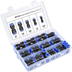 🔥✨【40 komada】Set de furtun pneumatic pentru aer de 1/4 inch cu conector plug-in ⚡🔧