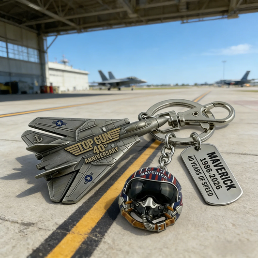 【Cumpărați 1 obțineți 1 gratuit】Breloc pentru cea de-a 40-a aniversare a filmului Top Gun